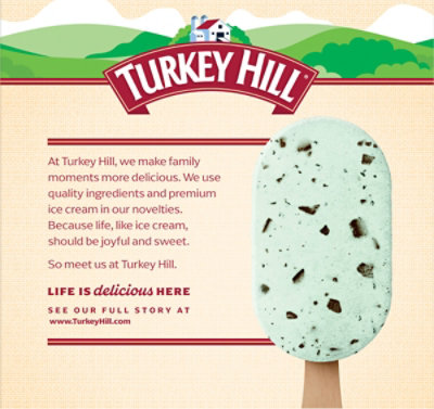 Turkey Hill Chocolate Mint Ice Cream Bars 3-2.4 Fz - 3-2.4 FZ - Image 6