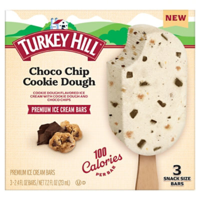 Turkey Hill Chocolate Chip Cookie Dough Ice Cream Bars 3-2.4 Fz - 3-2.4 FZ - Image 3