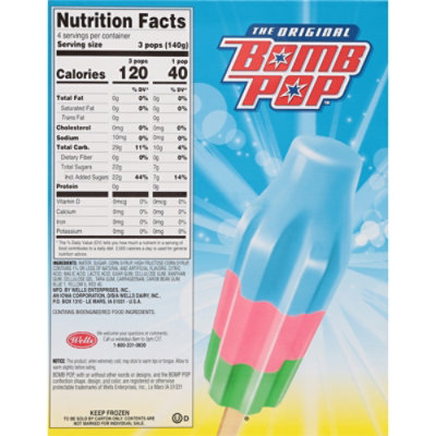 Bomb Pop Candy Clash Ice Pops - 12 Count - Image 3