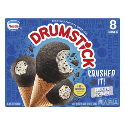 Drumstick Crushed It Ice Cream Cones 8 Count - 36.8 Fl. Oz. - Image 1