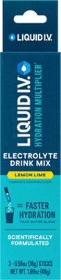 Liquid I.V. Hydration Multiplier Lemon Lime Electrolyte Powder Drink Mix - 3 Count - Image 2