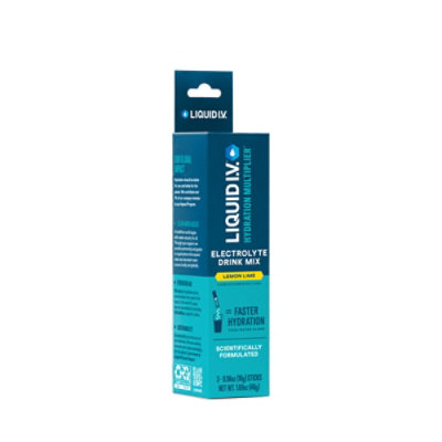 Liquid I.V. Hydration Multiplier Lemon Lime Electrolyte Powder Drink Mix - 3 Count - Image 3
