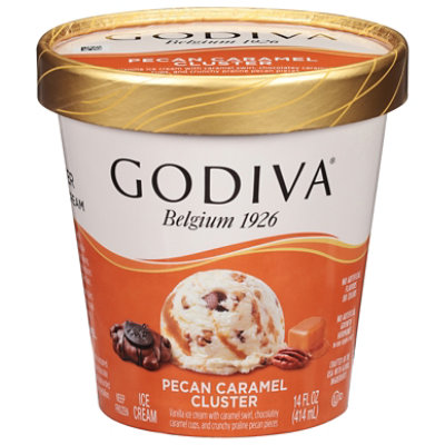 Godiva Pecan Caramel Cluster Ice Cream - 14 Fl. Oz. - Image 1