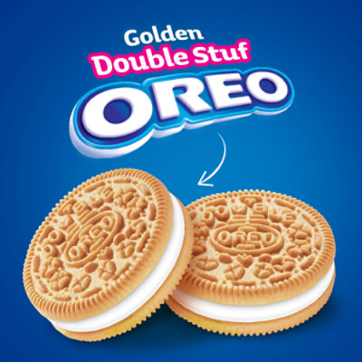 OREO Double Stuf Golden Sandwich Cookies Family Size - 18.71 Oz - Image 2