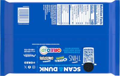 OREO Chocolate Creme Chocolate Sandwich Cookies Family Size - 18.71 Oz - Image 6