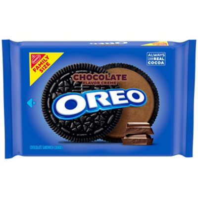 OREO Chocolate Creme Chocolate Sandwich Cookies Family Size - 18.71 Oz - Image 1