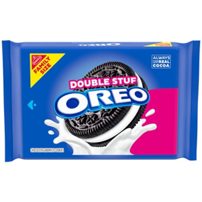 OREO Double Stuf Chocolate Sandwich Cookies Family Size - 18.71 Oz - Image 1