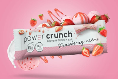 Power Crunch Strawberry Whey Protein Bar 1.4 Ounce - 1.4 Oz - Image 2