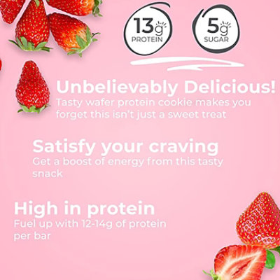 Power Crunch Strawberry Whey Protein Bar 1.4 Ounce - 1.4 Oz - Image 7