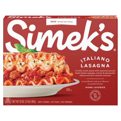Simek's Lasagna Italiano Family Size - 32 Oz - Image 3