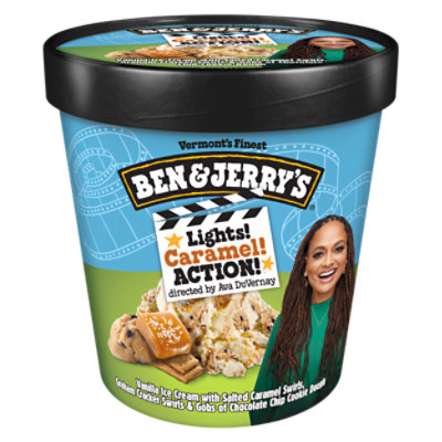 Ben & Jerry's Ice Cream Lights Caramel Action - Pint - Image 1