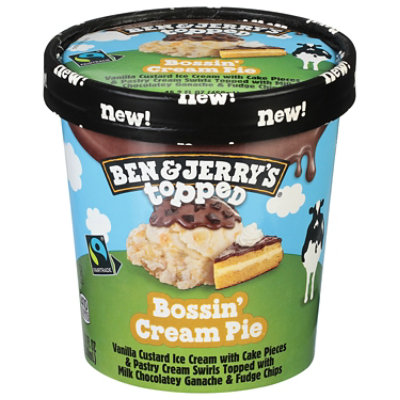 Ben & Jerry's Ice Cream Bossin Cream Pie - 15.2 Fl. Oz. - Image 3