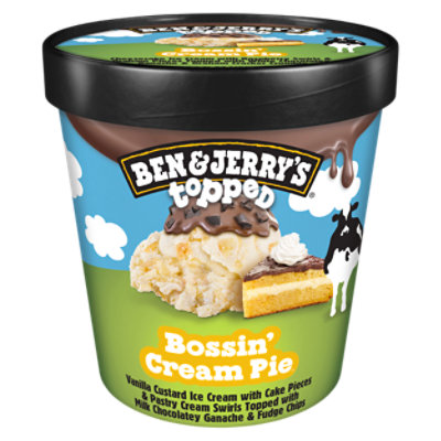 Ben & Jerry's Ice Cream Bossin Cream Pie - 15.2 Fl. Oz. - Image 2