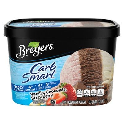 Breyers Ice Cream Vanilla Chocolate Strawberry - 1.5 Quart - Image 3