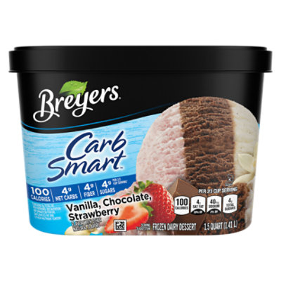 Breyers Ice Cream Vanilla Chocolate Strawberry - 1.5 Quart - Image 6