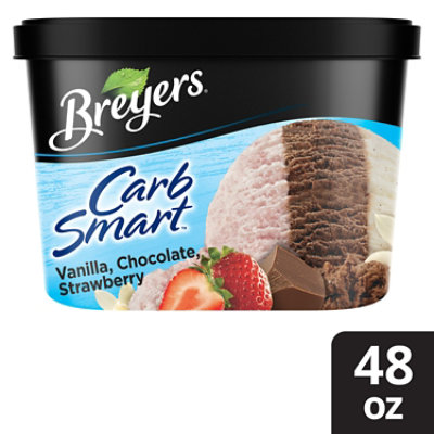 Breyers Ice Cream Vanilla Chocolate Strawberry 1.5 Quart Safeway