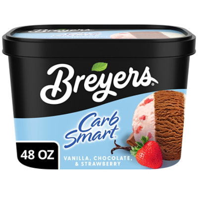 Breyers Ice Cream Vanilla Chocolate Strawberry - 1.5 Quart - Image 3