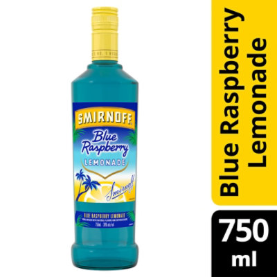 Smirnoff Blue Raspberry Lemonade Vodka Infused With Natural Flavors - 750 Ml - Image 1