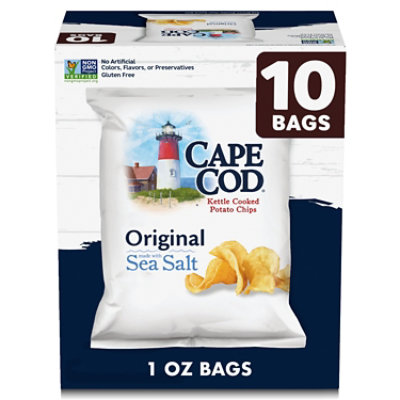 Cape Cod Original Kettle Cooked Potato Chips - Snack Bags - 10 Ct - 1 Oz - Image 2