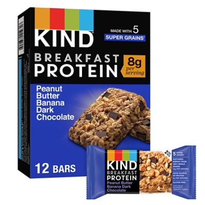 KIND Protein Peanut Butter Banana Dark Chocolate Breakfast Bar - 6-1.76 Oz - Image 1