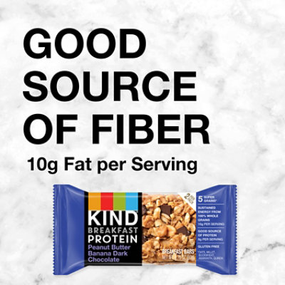 KIND Protein Peanut Butter Banana Dark Chocolate Breakfast Bar - 6-1.76 Oz - Image 3