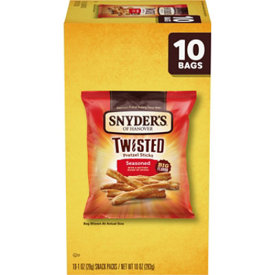 Snyder's of Hanover Seasoned Twisted Pretzel Sticks Variety - 10 Ct - 1 Oz - Image 1