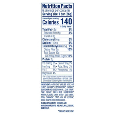 CLIF Kid Zbar Blueberry Muffin Organic Snack Bars - 6-7.62 Oz - Image 4