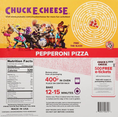 Chuck E Cheese Pepperoni Pizza - 18.55 Oz - Image 6