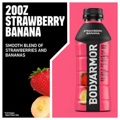 BODYARMOR SuperDrink Strawberry Banana Bottles - 6-20 Fl. Oz. - Image 3