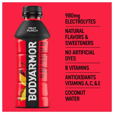 BODYARMOR SuperDrink Fruit Punch Bottles - 6-20 Fl. Oz. - Image 4