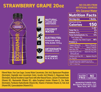 Body Armor Strawberry Grape - 6-20 OZ - Image 6