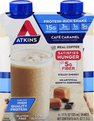 Atkins Ready To Drink Cafe Caramel Latte Iced Coffee - 4-11 Fl. Oz. - Image 2