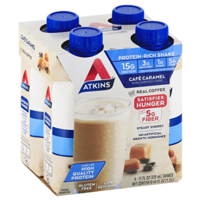 Atkins Ready To Drink Cafe Caramel Latte Iced Coffee - 4-11 Fl. Oz. - Image 1