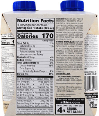 Atkins Ready To Drink Cafe Mocha Latte Protein Shake Iced Coffee - 4-11 Fl. Oz. - Image 6