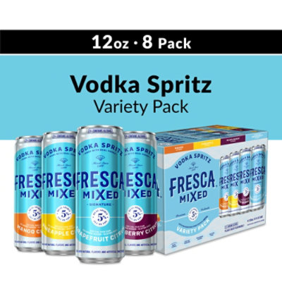 Fresca Mixed Vodka Spritz Grapefruit Citrus Single 12oz Can 5% ABV