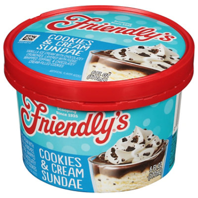 Friendly's Ice Cream Cup Sundae Cookies & Cream 6 Fluid Ounce Cup - 6 FZ - Image 3