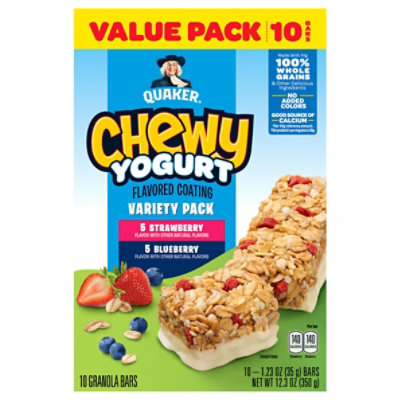 Quaker Chewy Yogurt Variety Pack 10 Count - 12.3 OZ