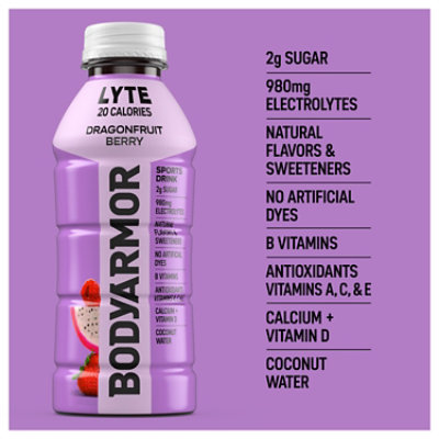 BODYARMOR Lyte Dragonfruit Berry Bottle - 16 Fl. Oz. - Image 4