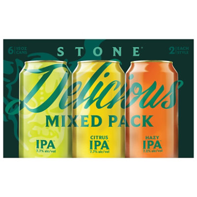 Stone Delicious Mixed Ipa In Cans Pack - 6-12 Fl. Oz. - Image 3