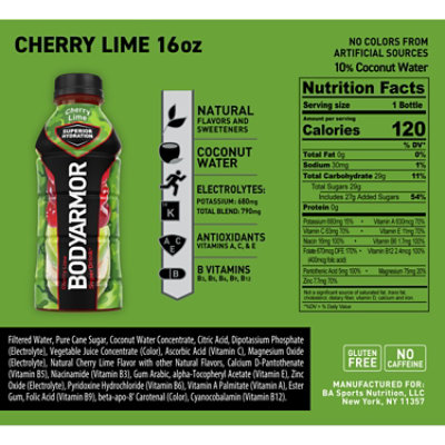 Body Armor Cherry Lime 16fz - 16 FZ - Image 6