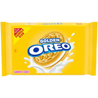 OREO Golden Sandwich Cookies Family Size - 18.12 Oz - Image 1