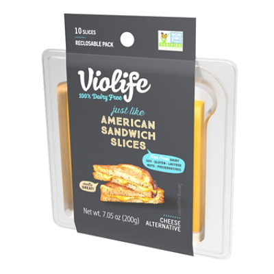 Violife Just Like American Cheese Slices Dairy-Free Vegan - 7.05 Oz - Image 7