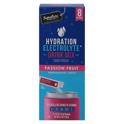 Signature SELECT Hydration Drink Mix Passion Fruit 8 Count - 8 CT - Image 3