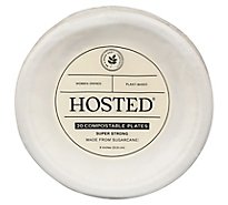 9 Inch Hosted Round Plate - 20 Count