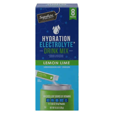 Signature SELECT Hydration Drink Mix Lemon Lime 8 Count - 8 CT - Image 2