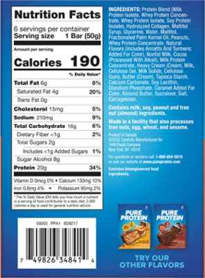 Pure Protein Chocolate Peanut Caramel Bar Value Pack - 6-1.76 Oz - Image 6