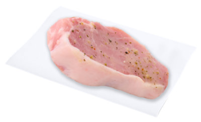 Pork Chops Center Cut Boneless Rosemary Garlic Seasoning - .5 Lb - Image 1