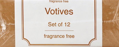 Langley Tapered White Votive Candles - 12 Count - Image 2