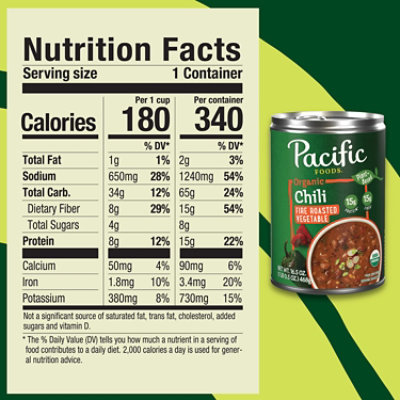 Pacific Foods Organic Fire Roasted Vegetable Chili - 16.5 Oz - Image 4