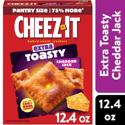 Cheez-It Cheese Crackers Extra Toasty Cheddar Jack Baked Snack Crackers - 12.4 Oz - Image 1